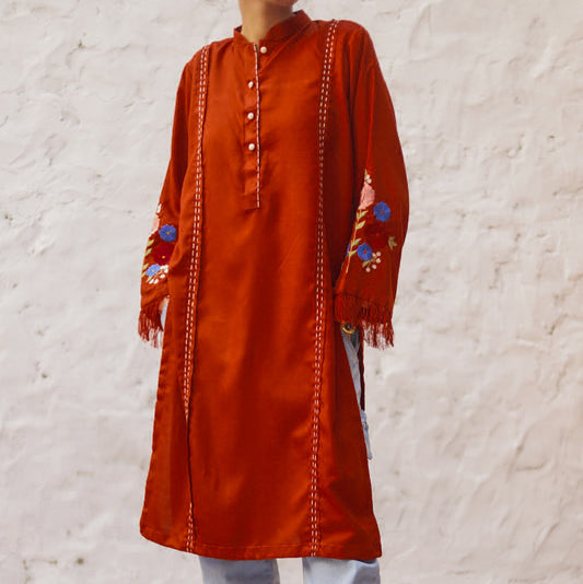 Hand Embroidered Kurta