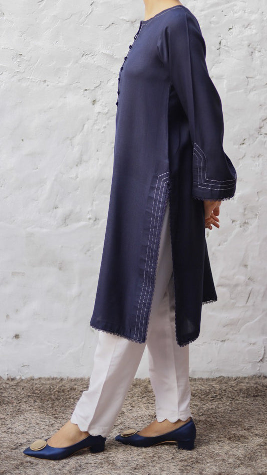 Navy Blue Kurta