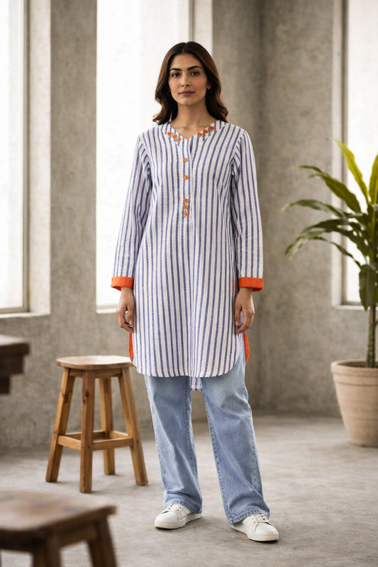 Kurta - Doriya Cotton
