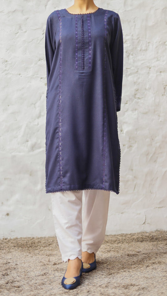 Navy Blue Kurta