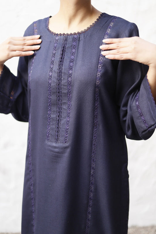 Navy Blue Kurta