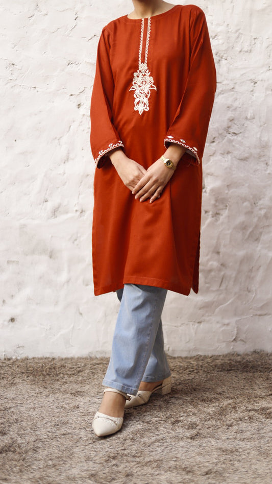 Mirror Embroidered Kurta